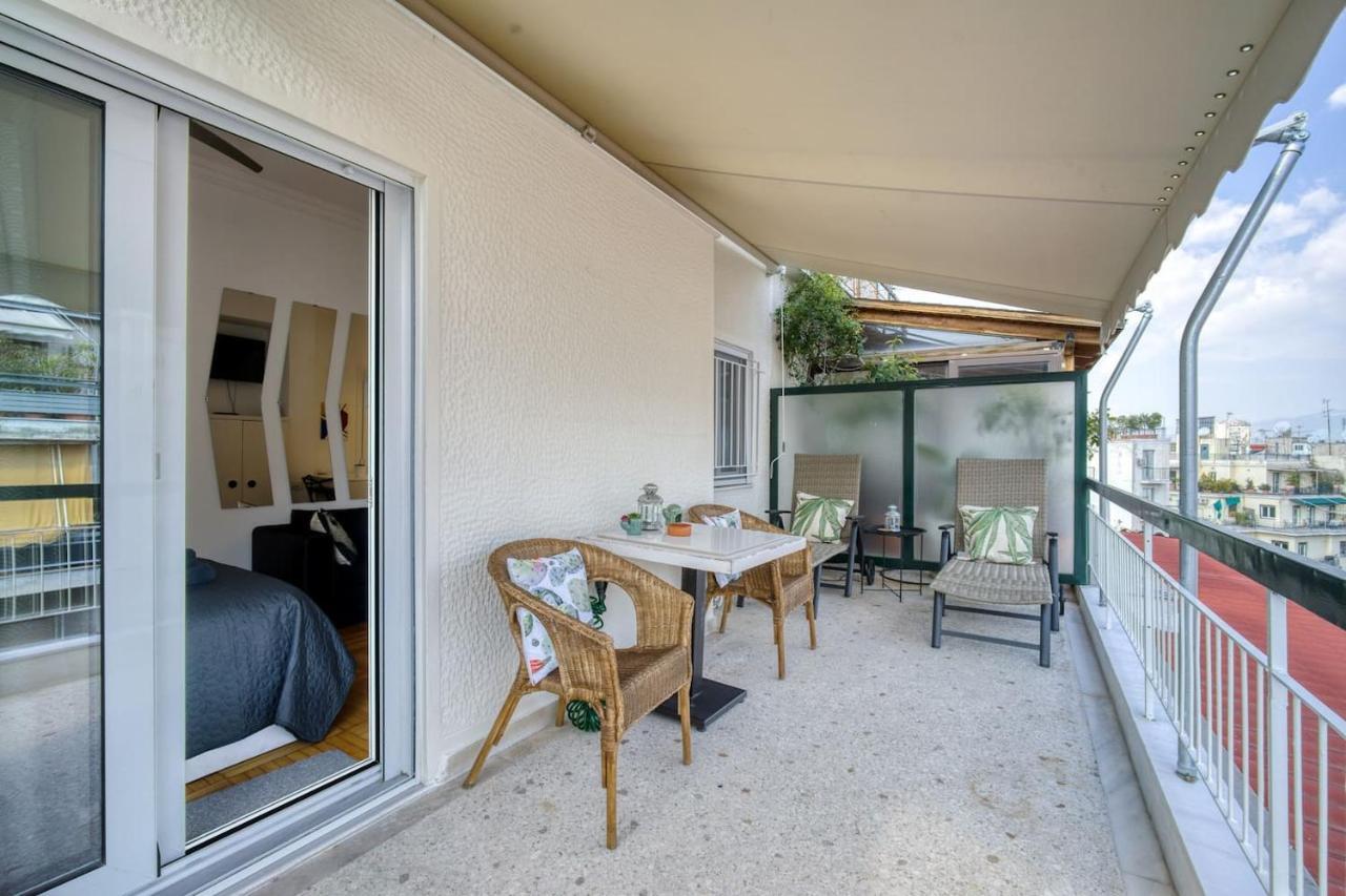 The Cactus Apartment With Large Sunny Balcony Atene Esterno foto