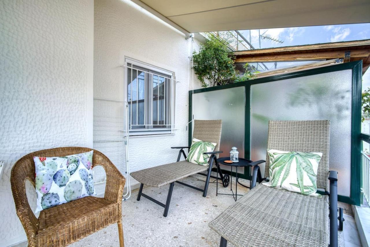 The Cactus Apartment With Large Sunny Balcony Atene Esterno foto